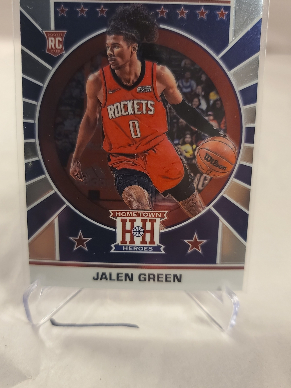 Jalen Green Hometown Heroes Basketball Trading Card - Rockets Orange